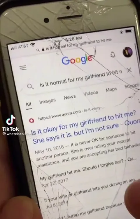 Girlfriend Says Hitting Is Normal