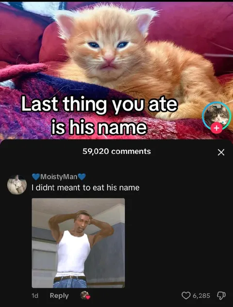 Last Thing You Ate Is His Name