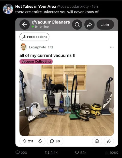 Entire Universes of Vacuums
