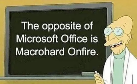 Microsoft Office Opposite Joke