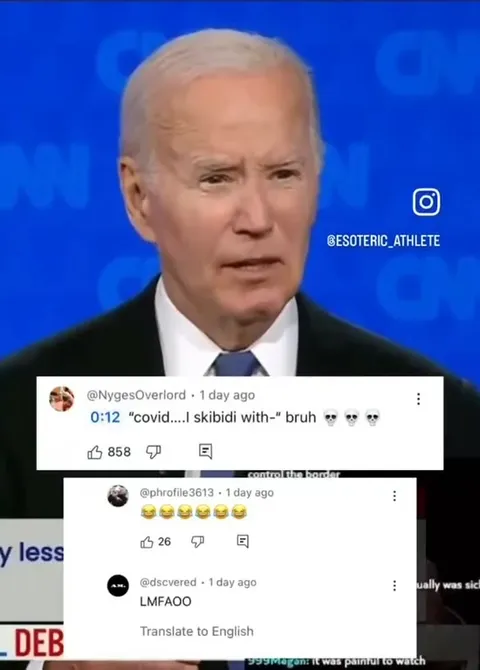 Biden Reads the Skibidi Comment