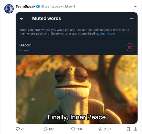 Discord Muted Forever Inner Peace