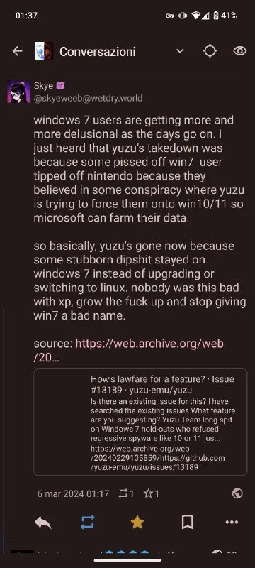 Windows 7 Users Are Delusional