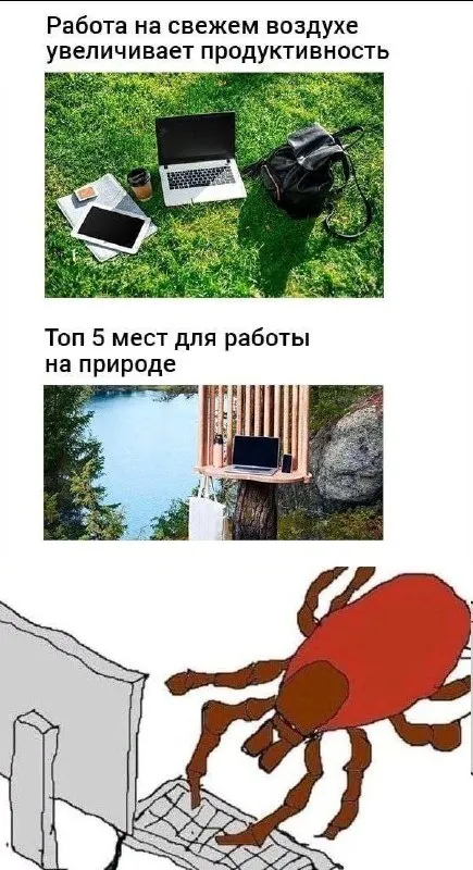 Работа на свежем воздухе