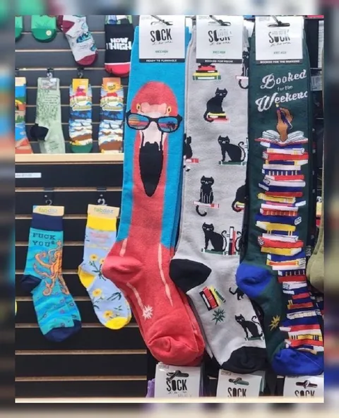 Bookish Socks and a Middle Finger