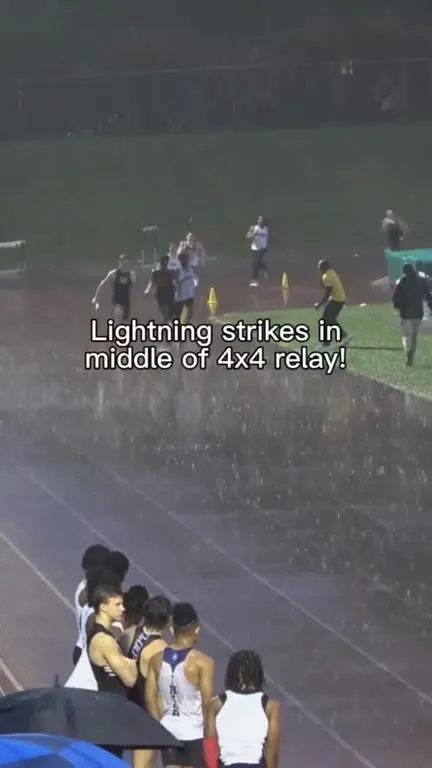 Lightning Strikes During Relay
