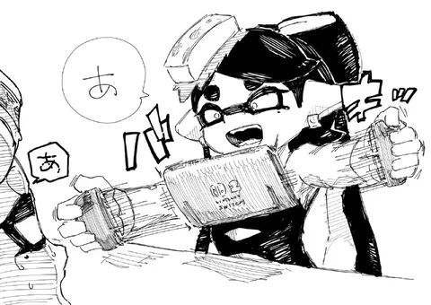 謎のゲーム機に驚くキャラ