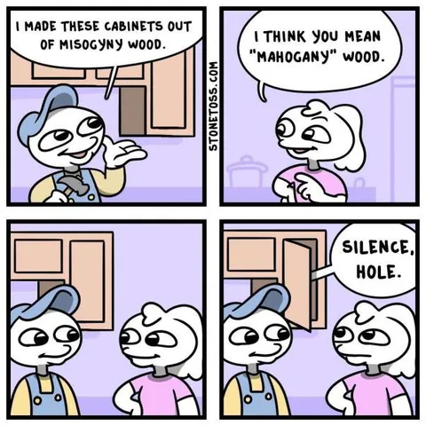 Misogyny Wood Cabinets