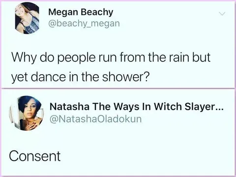 Rain Versus Shower Consent