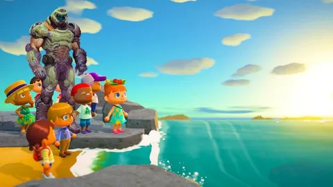 Думгай среди жителей Animal Crossing