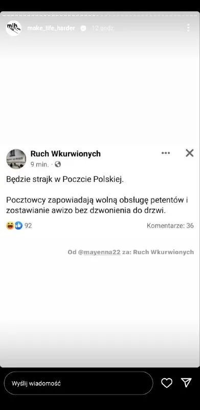 Strajk w Poczcie Polskiej