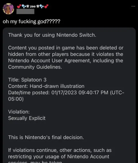 Nintendo Deletes Splatoon Illustration