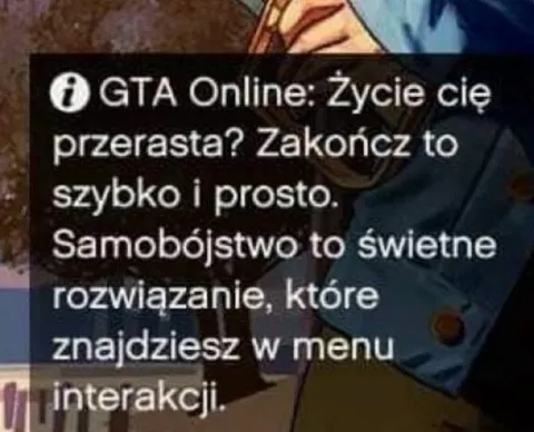 GTA Online i samobójstwo