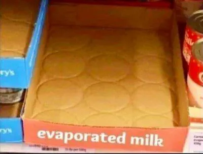 Evaporated Milk Box Surprise
