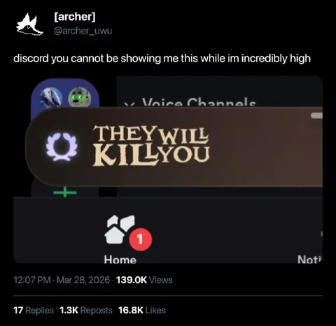 Discord Says They Will Kill You