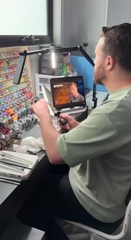 Caught Painting and Shaking