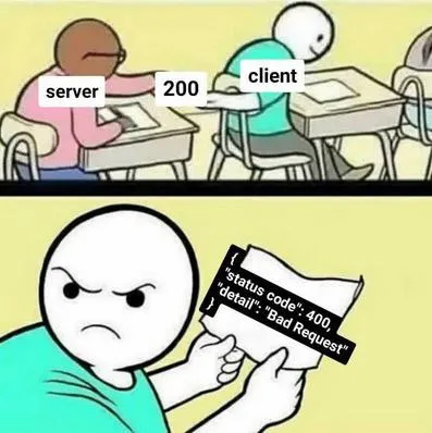 Client Sends 200, Server Returns 400