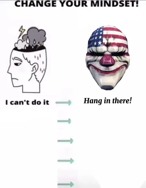 Change Your Mindset Motivational Clown