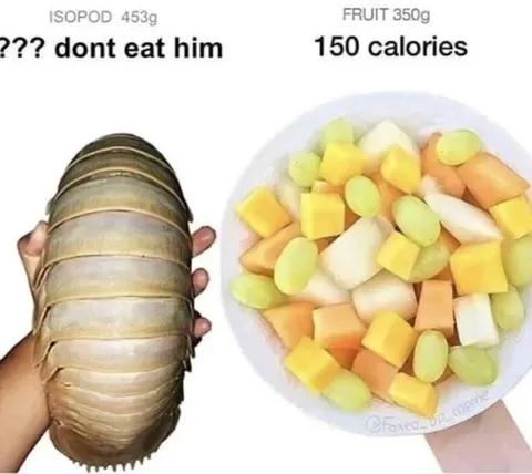 Isopod Versus Fruit