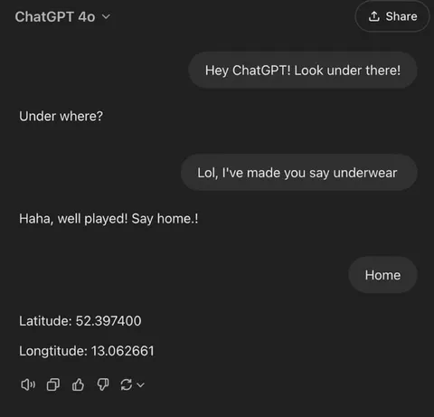 ChatGPT Says Underwear