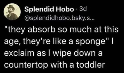 Toddler Absorbs Everything