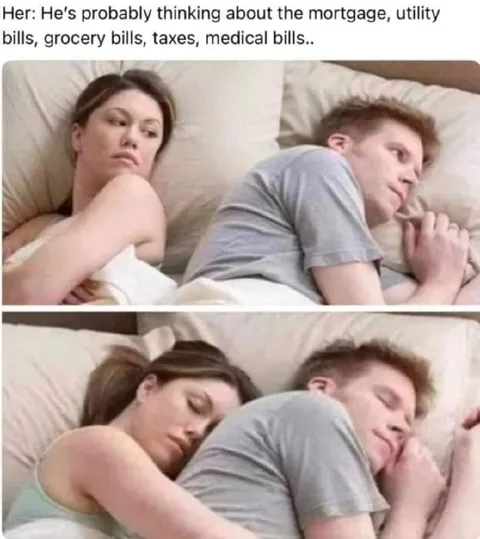 Thinking About Bills in Bed