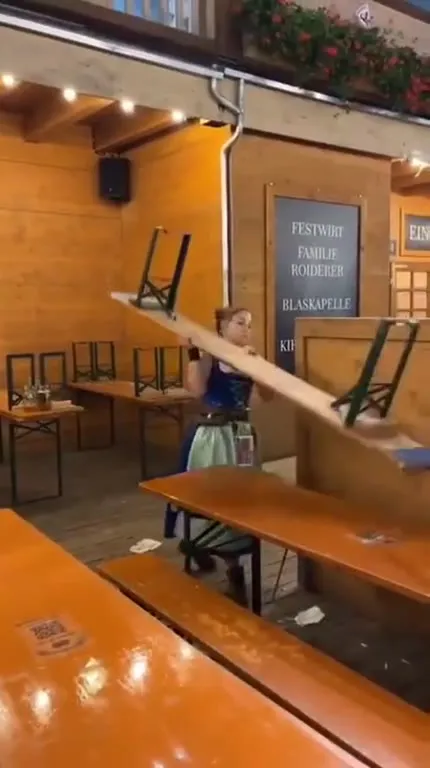 Bierzelt-Tisch in Rekordzeit