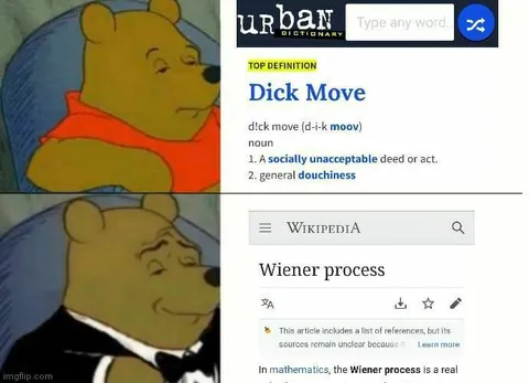 Dick Move Wiener Process
