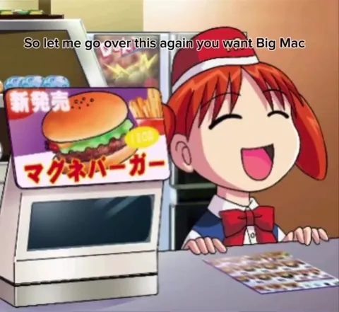 Anime Girl Orders a Big Mac
