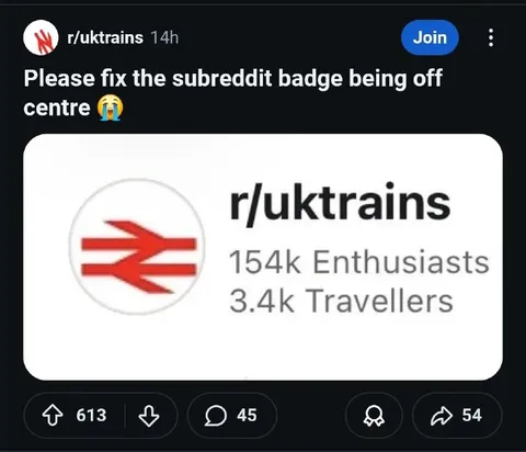 Off-Centre Subreddit Badge