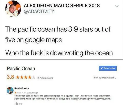 Who Is Downvoting the Ocean