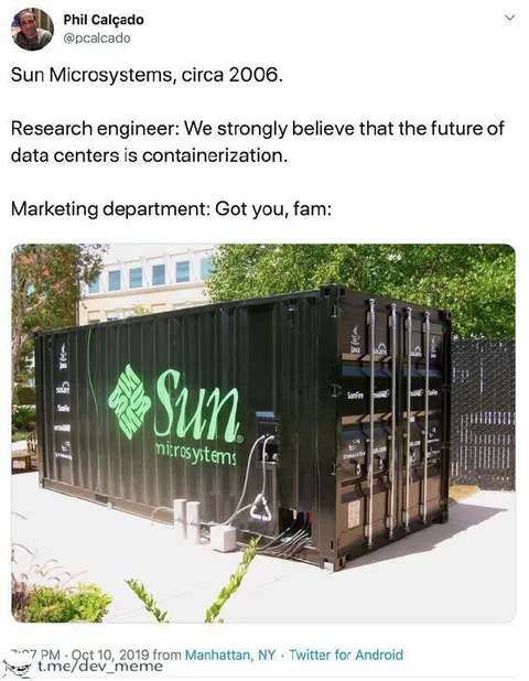 Sun Microsystems Containerization