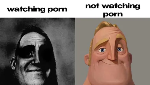 watching porn vs not watching porn