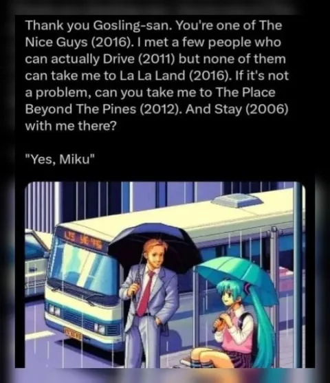 Gosling Takes Miku to La La Land