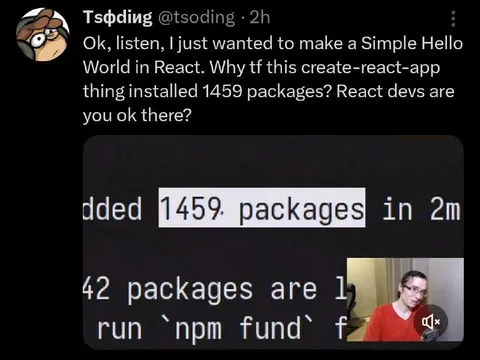 Create React App Installs 1459 Packages