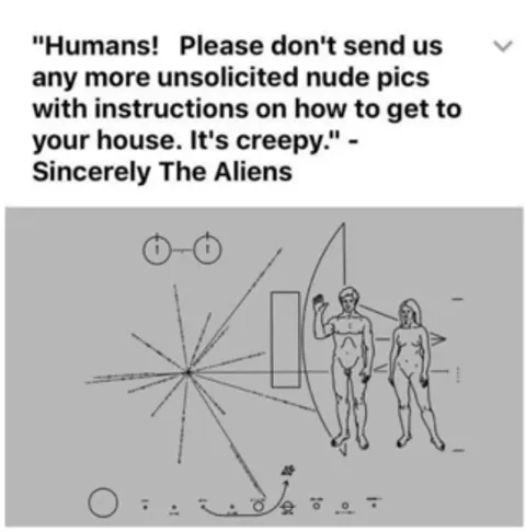 Aliens Reject Unsolicited Nude Pics