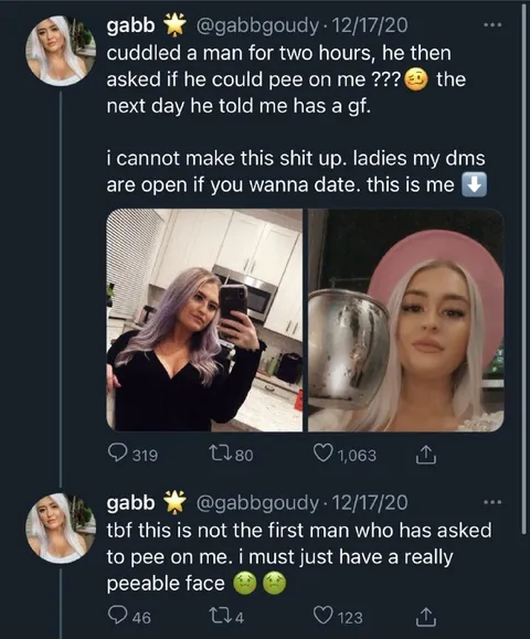Peeable Face Twitter Thread