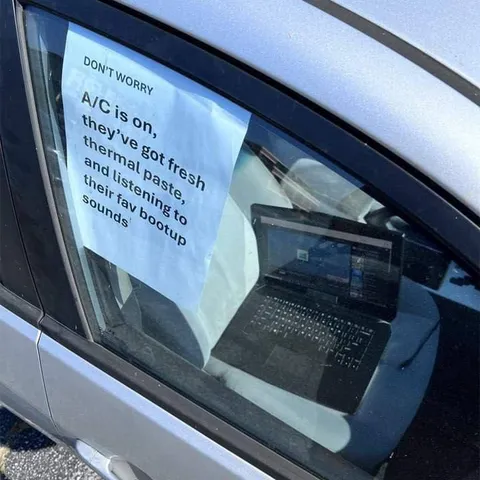 Laptop Cooling in a Parked Car