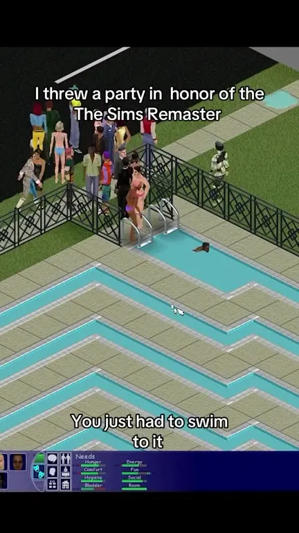 The Sims Remaster Swim Party