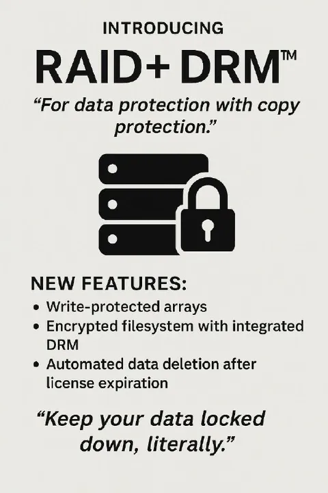 RAID Plus DRM Data Lockdown