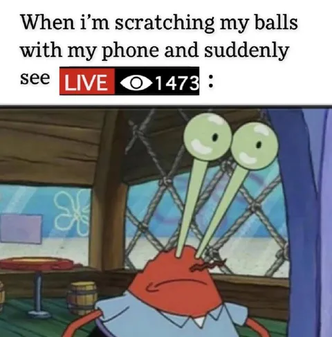 Live Viewers Catch Me Scratching