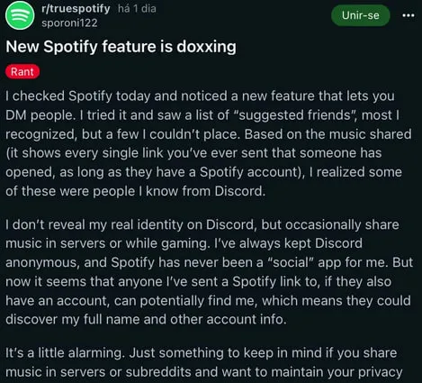 Spotify Friends List Doxxing