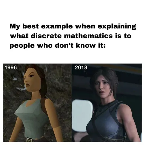 Discrete Mathematics Through Lara Croft