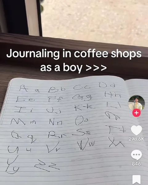 Journaling in Coffee Shops as a Boy