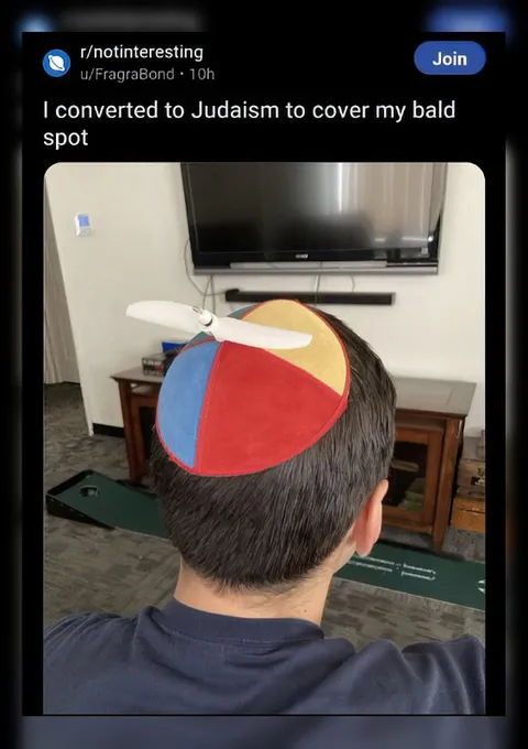 Converted to Judaism for Baldness