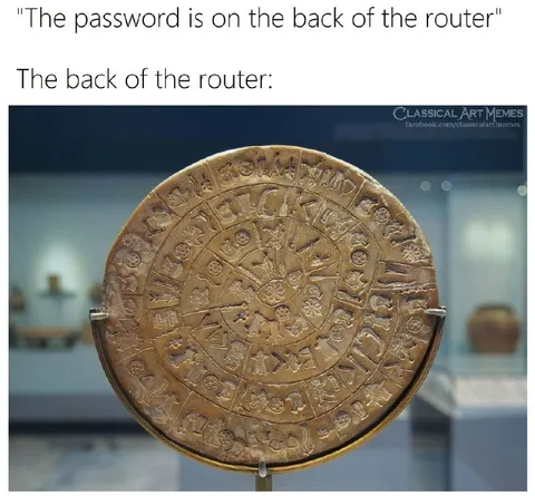 Ancient Router Password
