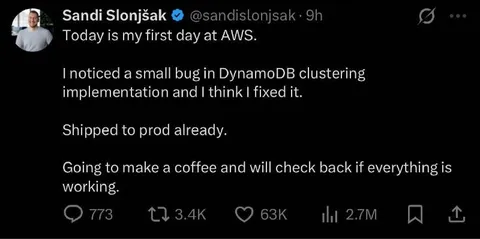 First Day Bug Shipped to Production