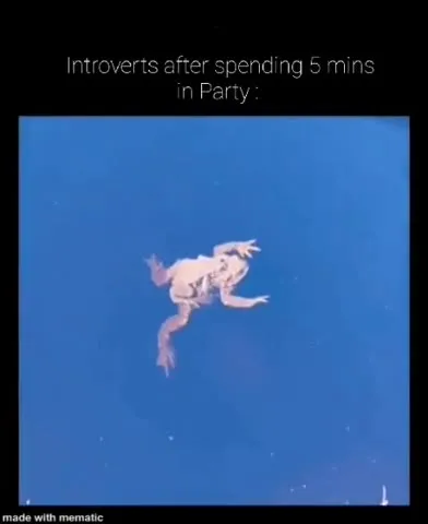 Introverts Leave the Party