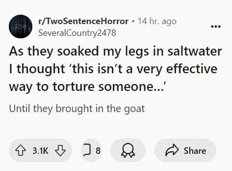 Saltwater Torture and the Goat