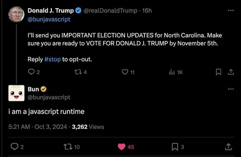 JavaScript Runtime Gets Election Texts